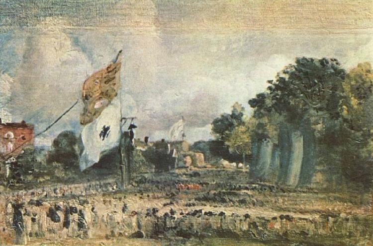 John Constable Das Waterloo-Fest in East Bergholt china oil painting image